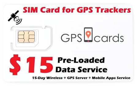 GPS Cards Compatible with 4G LTE Eon 4 Long Life GPS Tracker / Geofences