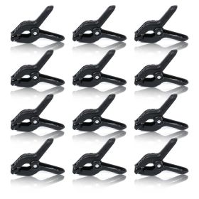 12Pcs Muslin Clamps Background Stand Clip Photography Heavy Duty 6CM Photo Booth Fixed Backdrop Muslin & Green Screen