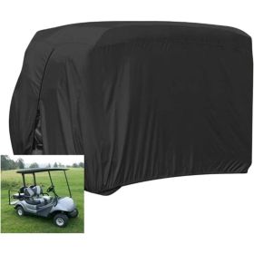 Passenger golf cart cover suitable for club cars, 210D waterproof and durable polyester golf cart cover