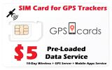 Prepaid Sim Card for Spytec GPS GL300 Vehicles Car Truck RV Equipment Tracker