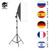 Softbox Lighting Kits LED Photography Lamp Bulbs 50x70CM Soft box for Flash Continuous Light System Photo Studio Light Equipment