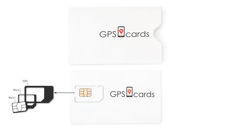 3in1 Size GPS Sim bundled for GPS Tracker GPS-401D with Remote Voice Monitoring