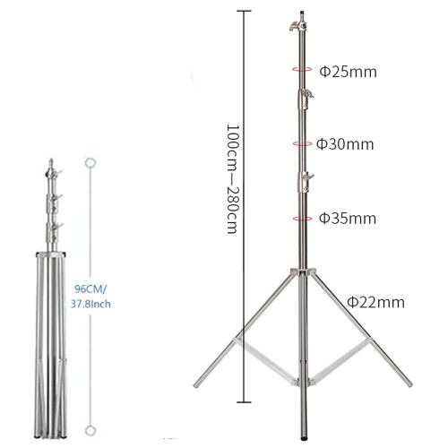 16-22mm Tripod Wheels Universal Professional 3 Multi-function Support for Stand Mount Monitor Bracket Holder Accessories