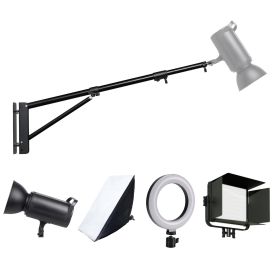 170cm 135cm Heavy Wall Mount Boom Arm Projector Bracket for Photography Studio Softbox Video Strobe Ring Lights (Color: 170cm)