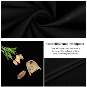 SH 3x6/2x3M Photography Backdrops Polyester Cotton Photo Studio Backdrop Green Screen Chromakey Photo Shoot Background 6 Colors (Color: Black, Size (mm): 2000x3000)