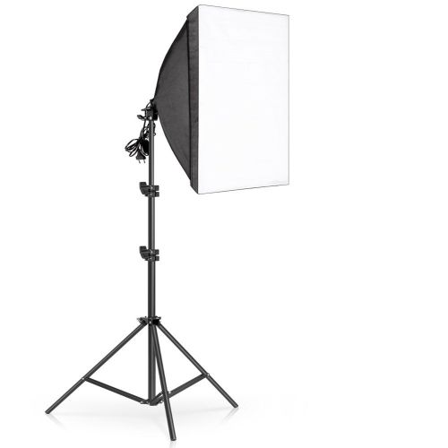 SH Photography 50x70CM Softbox Continuous Lighting Kits Professional Light System E27 Socket Photographic Bulbs Photo Studio