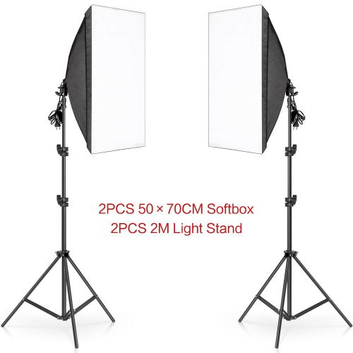 SH 15-135W Bulb Photography Softbox Photo Lighting softbox 2M Tripod E27 Photographic Continuous Light System Photo Studio
