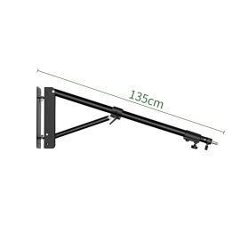 SH 100cm Wall Mount Boom Arm For Photography Studio Video Strobe Lights,Easy to Install,Store And Carry For Barber Shop (Color: 135cm)