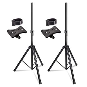 5 Core Speaker Stand Tripod Heavy Duty Adjustable Up to 72 Inch DJ Studio Monitor Stands Pole Mount - SS HD BLK WOB (SKU: SS HD 2PK BLK WOB)
