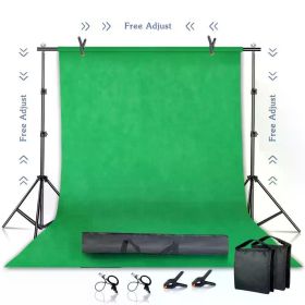 Background Stand Kit Support System Backdrops With Adjustable Stand for Photography Photo Studio Chromakey Green Screen Frame (Color: Green Cloth Kit, Size (mm): 2600x3000mm)