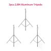 280cm Stainless Steel Tripod Metal Light Stand l Air Pressure Bearing 15kg For Ring Light Live Youtube and Photography Softbox
