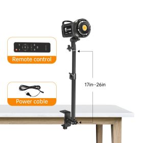 100W Photography LED Video Light Daylight-Balanced Sun Lamp for Softbox Lighting Portrait Flash Studio Accessories Youtube Live (Color: With desktop clip B)