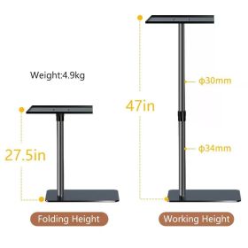 SH Adjustable Projector Support Stand Metal Holder Multi-angle 360° Rotating Projector Bracket for Film Video Projector (Color: Tray Type)