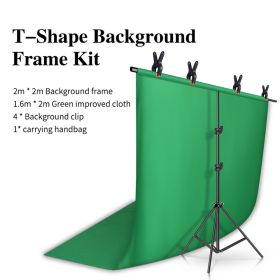1.5*2m 2*2m Photography Backdrops Chromakey Support System Carry Bag Light Kits Chroma Video Polyester Cotton Photo Studio (Color: Kit A 2MX2M)