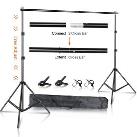 Photo Video Studio Backdrop Background Stand Photography Muslin Backgrounds Picture Canvas Frame Support System With Carry Bag (Color: No Sandbag, Size (mm): 2Mx3M)