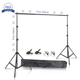 Photography Backdrop Stand For Green Screen Chromakey Backdrops Photo Studio Background Support System Adjust Width and Height (Color: Flexible No Sandbag, Size (mm): 2.6X3M)