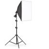 Photography 50x70CM Softbox Lighting Kits Professional Light System With E27 Photographic Bulbs Photo Studio Equipment