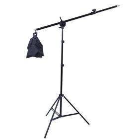 Photo Studio Kit Light Stand Cross Arm With Weight Bag Photo Studio Accessories Extension Rod 75 -135CM (Color: With Tripod)