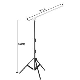 SH Tripod for Camera Stainless Steel Light Stand 280cm Portable For Ring Light Live Youtube Cellphone Video & Photography Soft (Color: SH-DJ-01-280B-200)