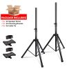 5 Core Speaker Stand Tripod Heavy Duty Adjustable Up to 72 Inch DJ Studio Monitor Stands Pole Mount - SS HD BLK WOB