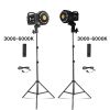 Bowens Video Studio Kit 100W Photography Light Dimmable Kit LED Lamp 2m Tripod Flash Studio Accessories 3000-6000K 3 Colors
