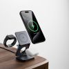 Wireless Charger for Magsafe, AC Island 5-in-1 Portable Charging Station, 15W Max Fast Foldable Magnetic Stand, Evolved for iPhone 15/14/13 Series