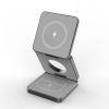 Wireless Charger for Magsafe, AC Island 5-in-1 Portable Charging Station, 15W Max Fast Foldable Magnetic Stand, Evolved for iPhone 15/14/13 Series