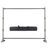 SH 2.4x3M Adjustable Background Stand Backdrop Support Frame System With 4pcs Clips With Backdrop Cloth Photography Photo Studio
