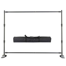 SH 2.4x3M Adjustable Background Stand Backdrop Support Frame System With 4pcs Clips With Backdrop Cloth Photography Photo Studio (Color: 2.4x3M)