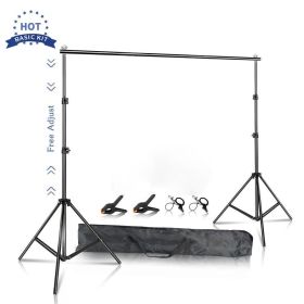 Photo Video Studio Backdrop Background Stand Photography Muslin Backgrounds Picture Canvas Frame Support System With Carry Bag (Color: New Regular, Size (mm): 2Mx2M)