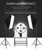 Softbox Lighting Kit Photography Continuous 45/135W Bulbs 4in1 Bulb Socket Light Suit With 2m Tripod Stand Studio Photo