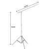 SH Tripod for Camera Stainless Steel Light Stand 280cm Portable For Ring Light Live Youtube Cellphone Video & Photography Soft