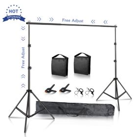 2X2 2X3 2.6X3M Background Stand Photography Photo Studio Green Screen Backdrops Chromakey Support System Frame Video for Parties (Color: suit B With  sandbag, Size (mm): 2X3M)